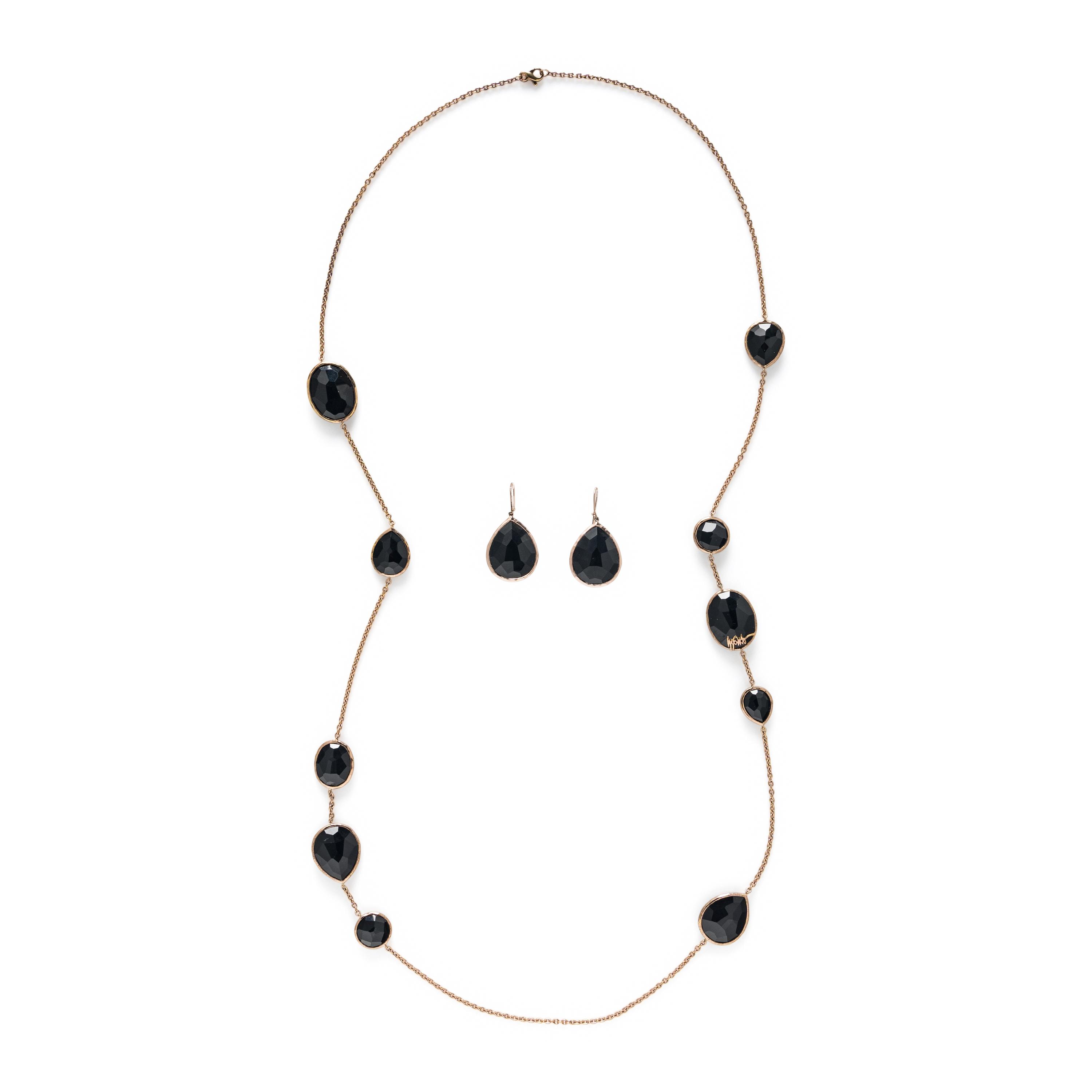 Ippolita, Black Onyx 'Rock Candy' Necklace and Earrings