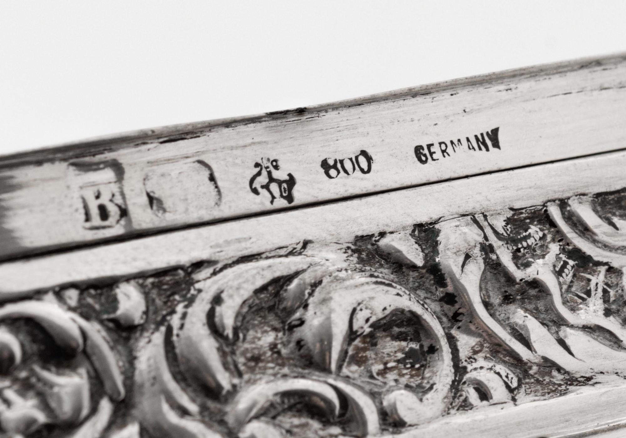 Five Continental Silver Boxes