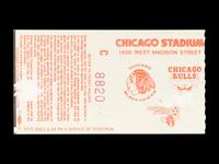 An April 22, 1986 Chicago Bulls vs. Boston Celtics NBA Playoffs Ticket (Eastern Conference First Round, Game 3)