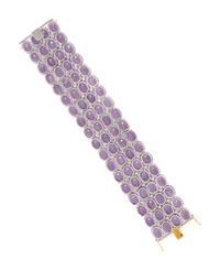 AMETHYST AND DIAMOND BRACELET