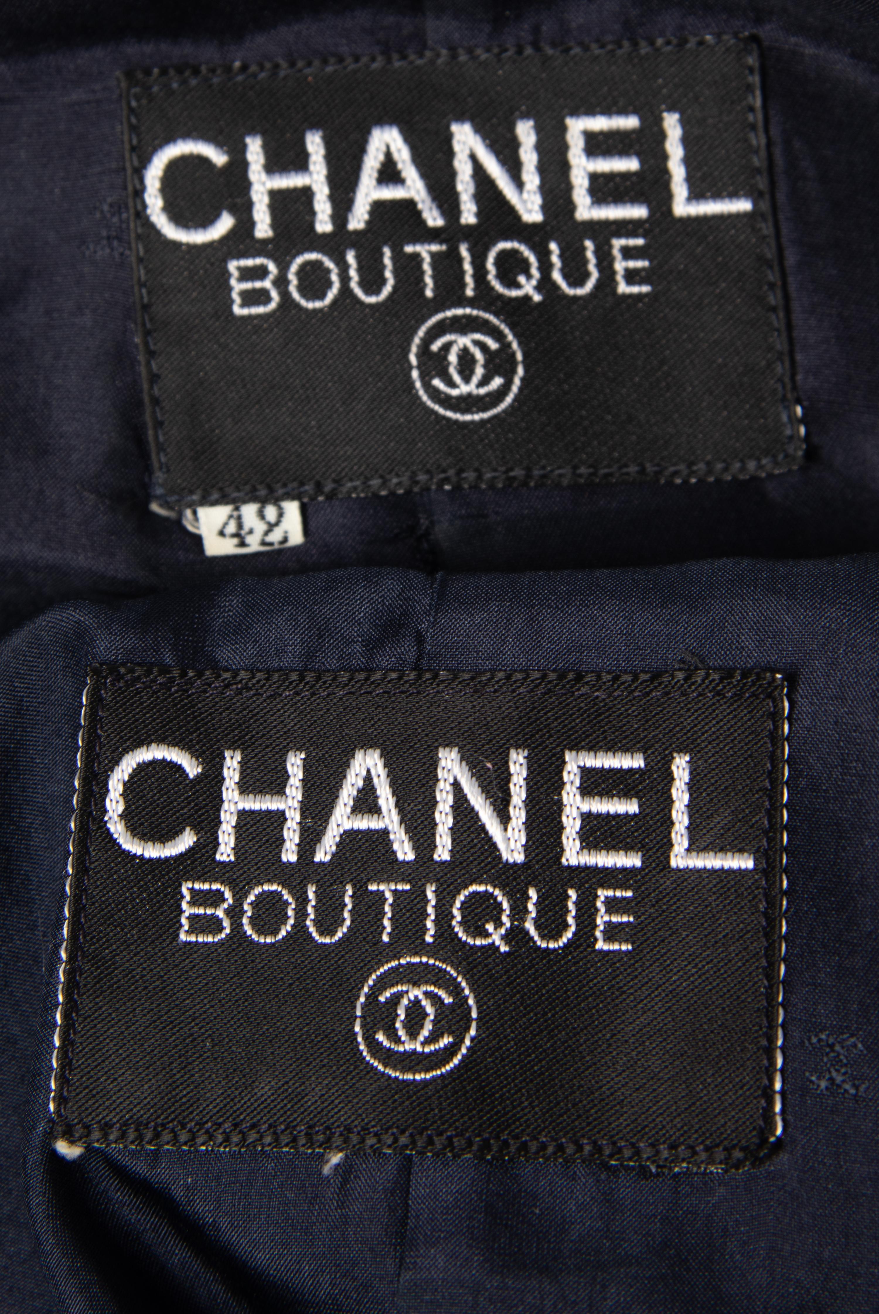 Two Chanel Skirt Suits: One Three Piece, One Two Piece, c. 1984