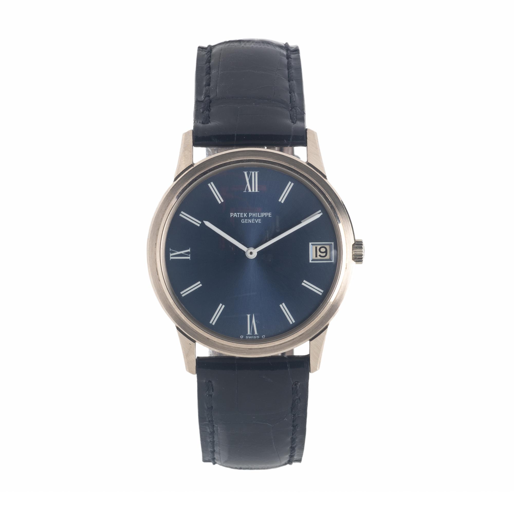Patek Philippe, Ref. 3593G, 18K White Gold 'Calatrava' Date Watch, with Box