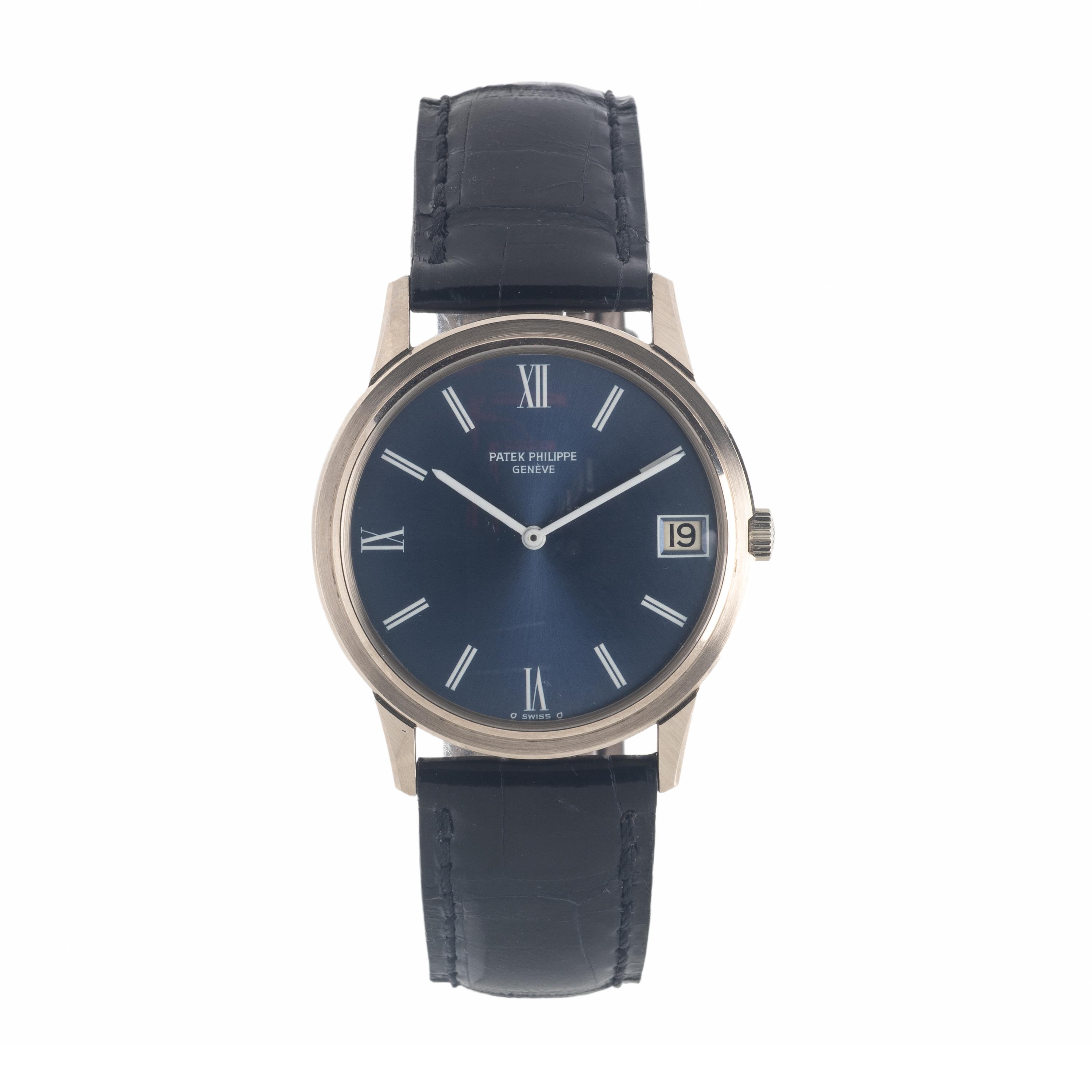 Patek Philippe, Ref. 3593G, 18K White Gold 'Calatrava' Date Watch, with Box