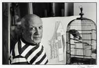 René Burri (1913-2014) Pablo Picasso, Villa "La Californie", 1957; and volume, Koetzle, "René Burri Photographs," 2004