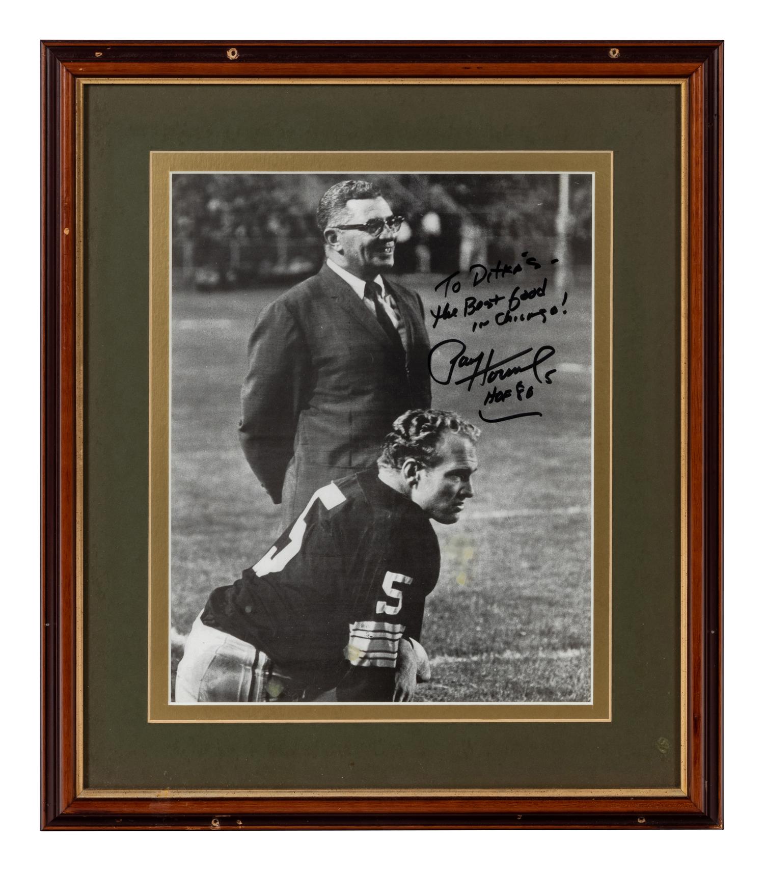 A Large Group of Items Signed by Professional Athletes Formerly Displayed at Mike Ditka’s Restaurant