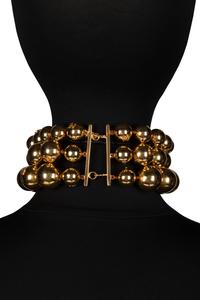 Chanel Gold-Tone Metal Ball Necklace, 1980s
