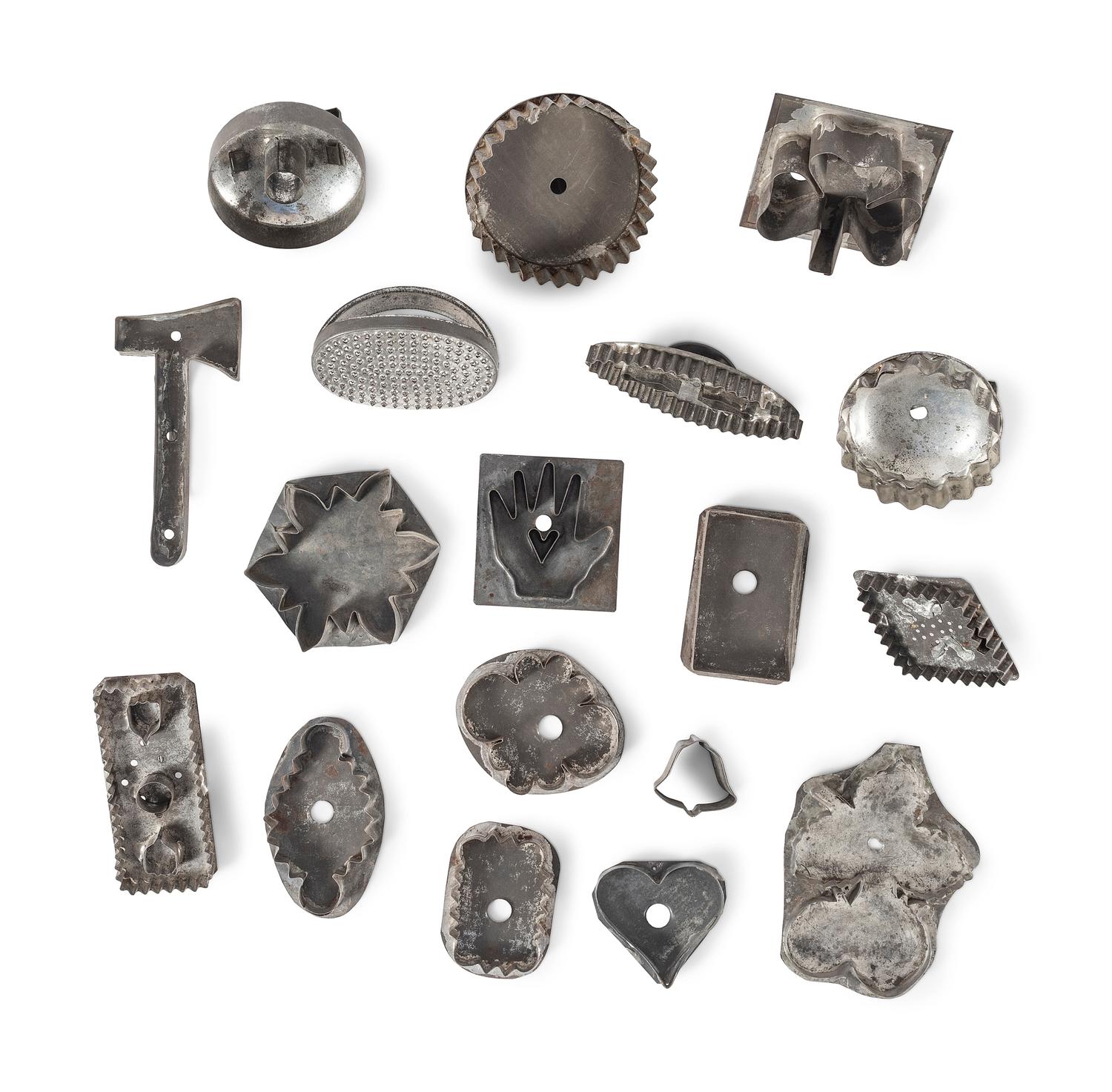 A Group of Figural Tin Cookie Cutters