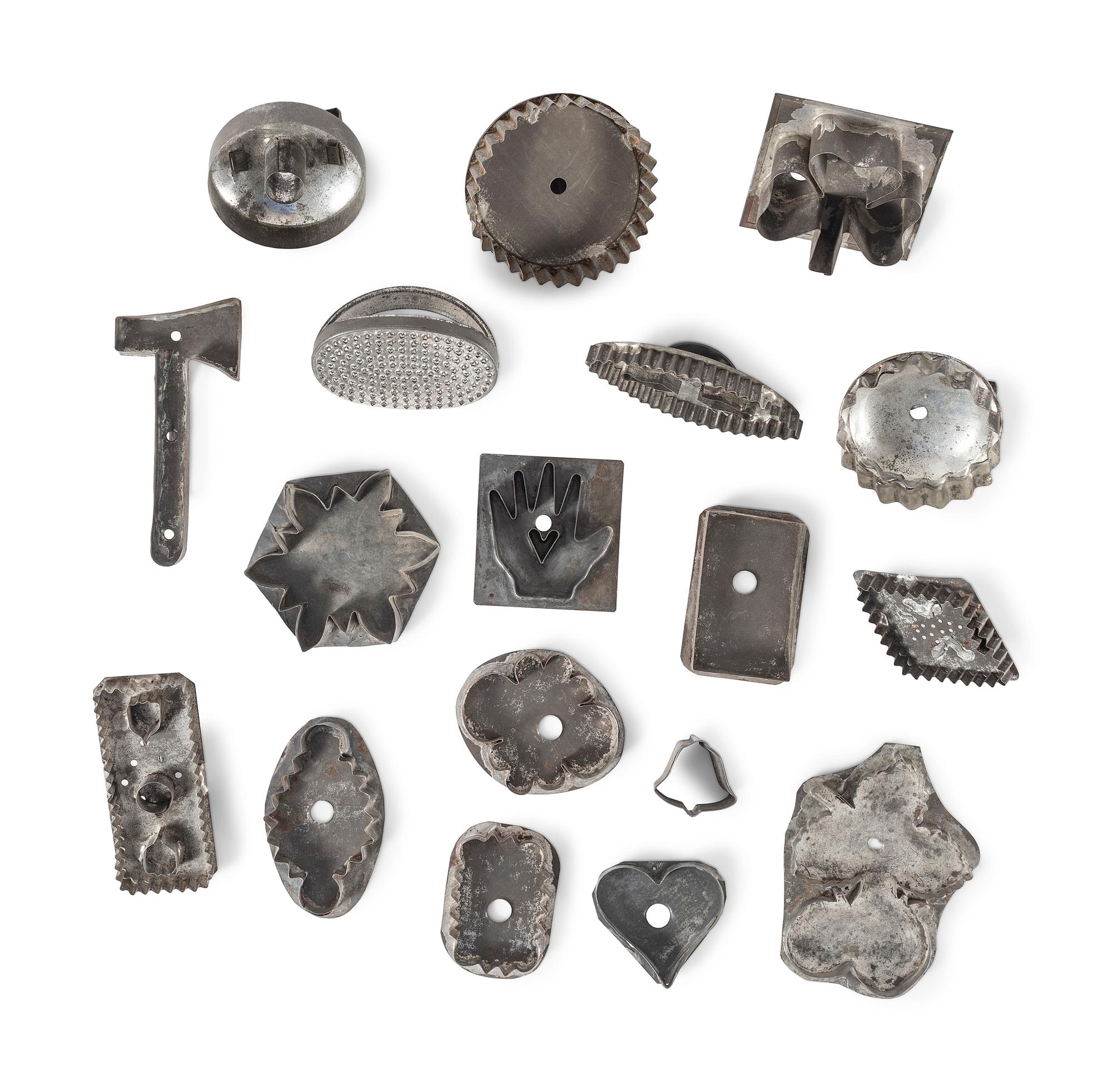 A Group of Figural Tin Cookie Cutters
