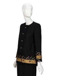 Chanel, Lesage Black & Gold Fantasy Tweed Jacket