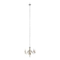 A Dutch Silver-Plated Six-Light Chandelier