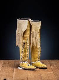 Kiowa Beaded Boot Moccasins