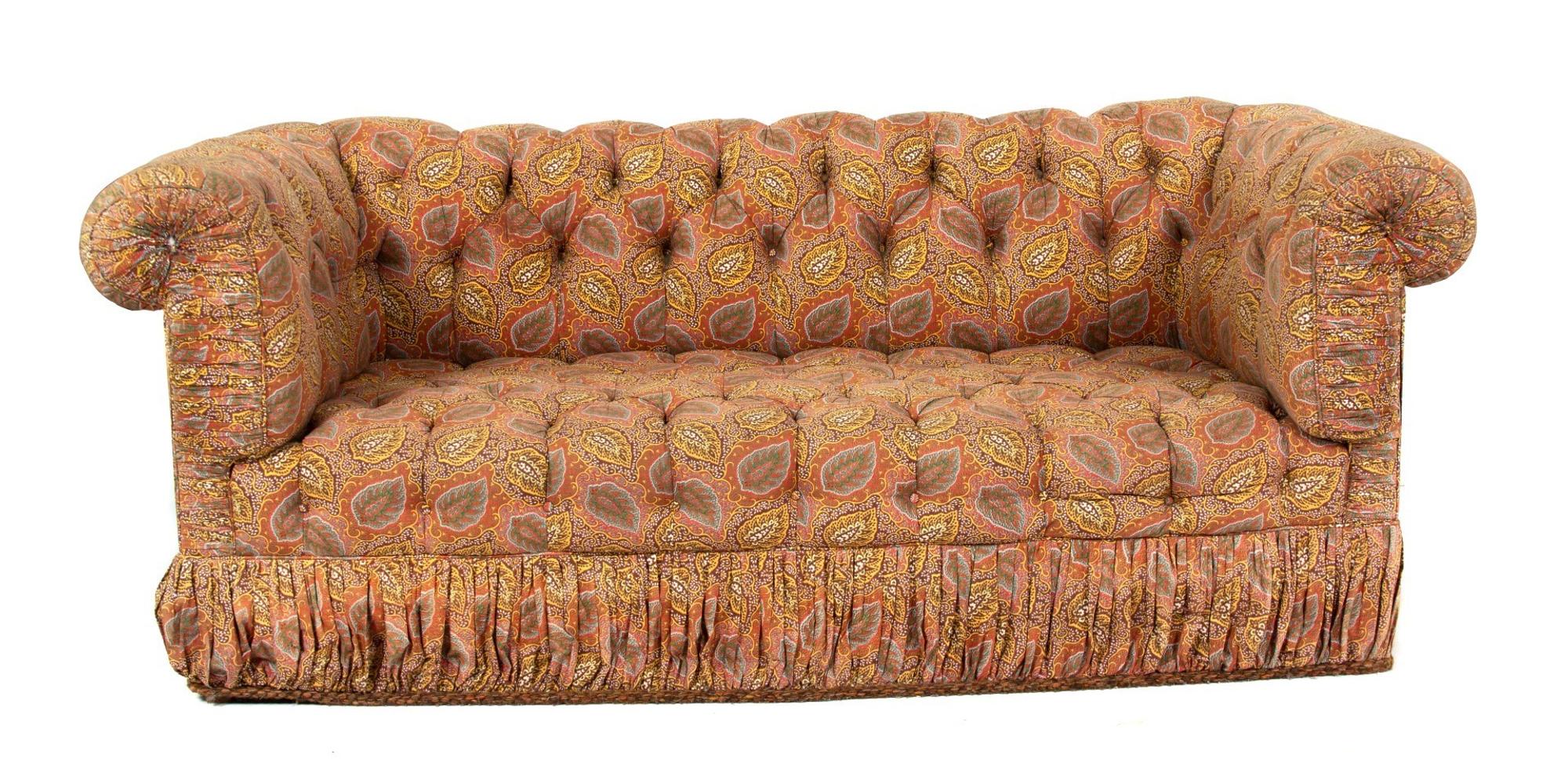 An Upholstered Love Seat — 20TH CENTURY