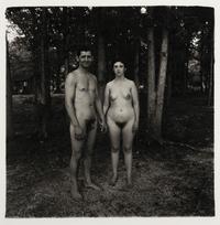 Diane Arbus (American, 1923-1971) — A husband and wife in the woods at a nudist camp, N.J., 1963; printed 1972