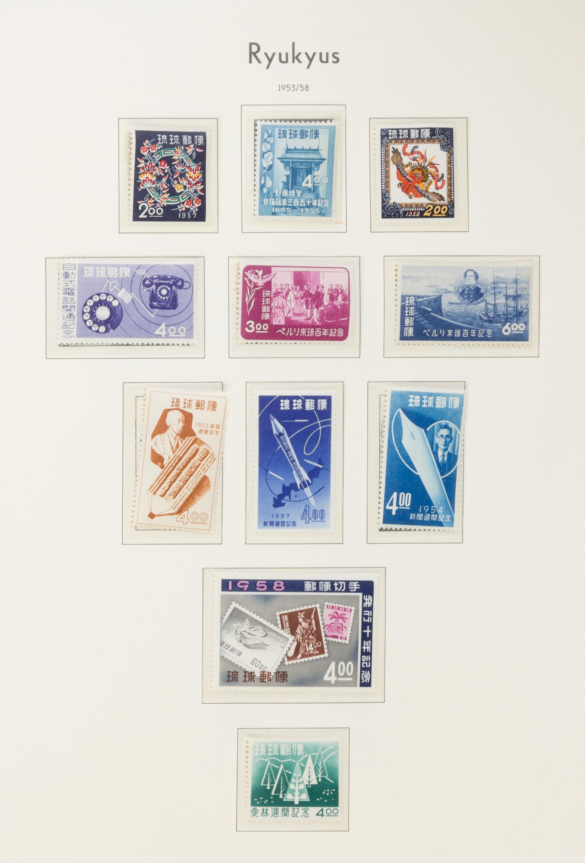 A Collection of Ryukyu Island Postage Stamps — LEUCHTTURM-BRIEFMARKENALBUM