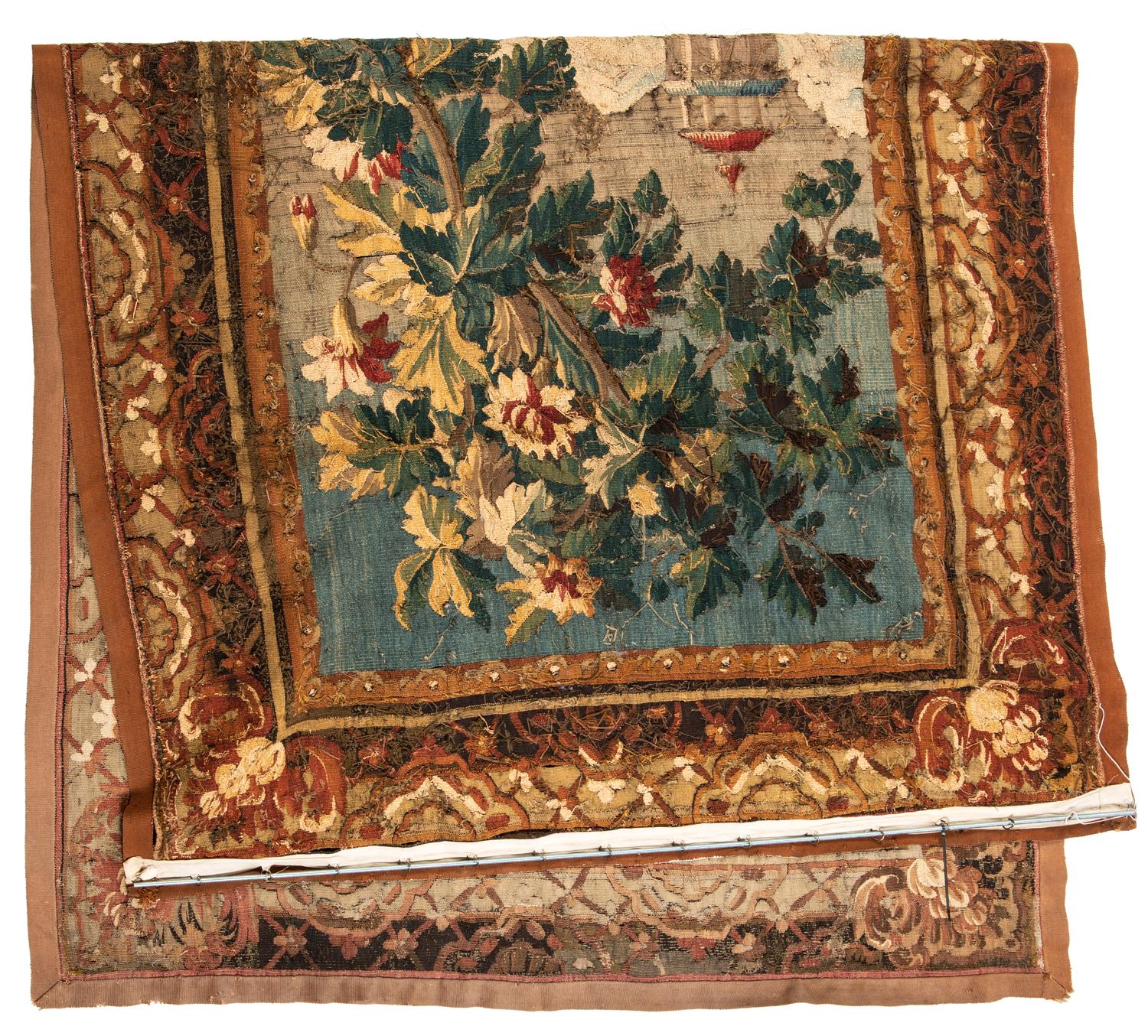 A Continental Wool Tapestry Panel