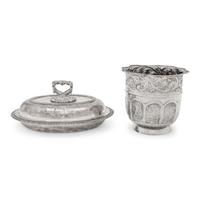 Two Silver-Plate Table Articles