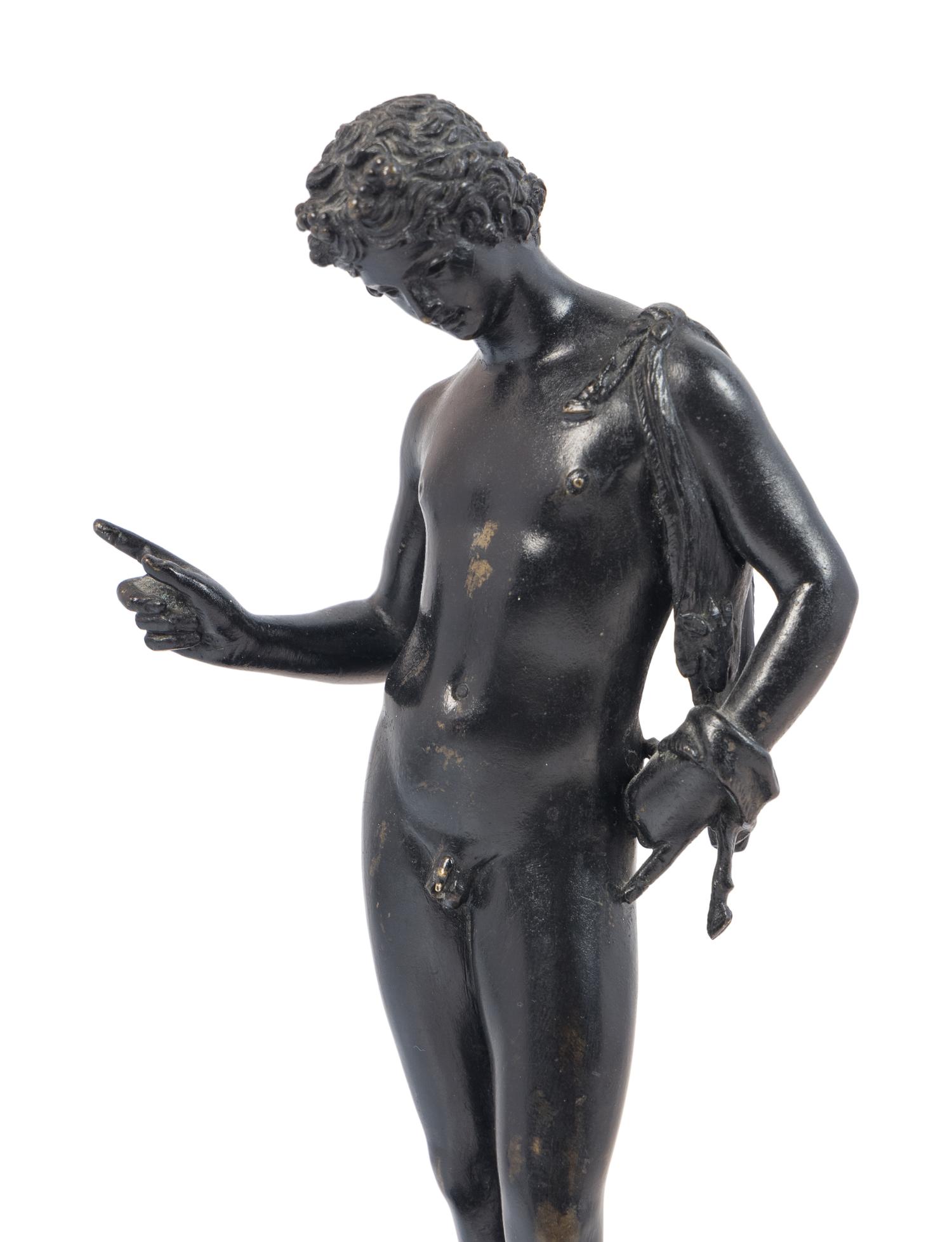 An Italian Bronze Figure of Narcissus