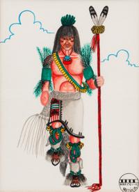 untitled, portraits of Pueblo dancers