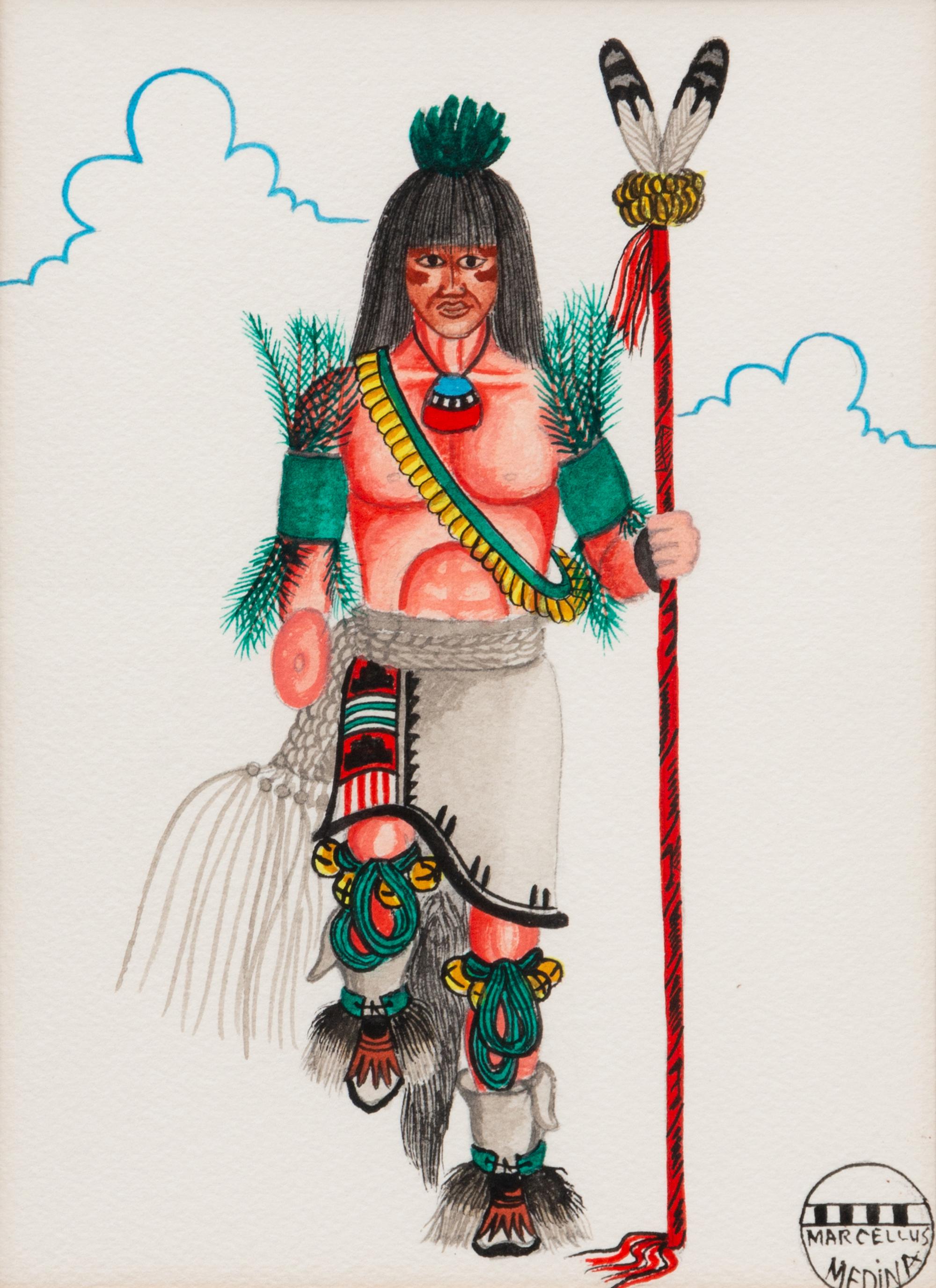 untitled, portraits of Pueblo dancers