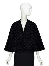 GUCCI, MONOGRAM VELVET CAPELET