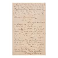 [Presidential] Roosevelt, Theodore. Autograph Note, signed