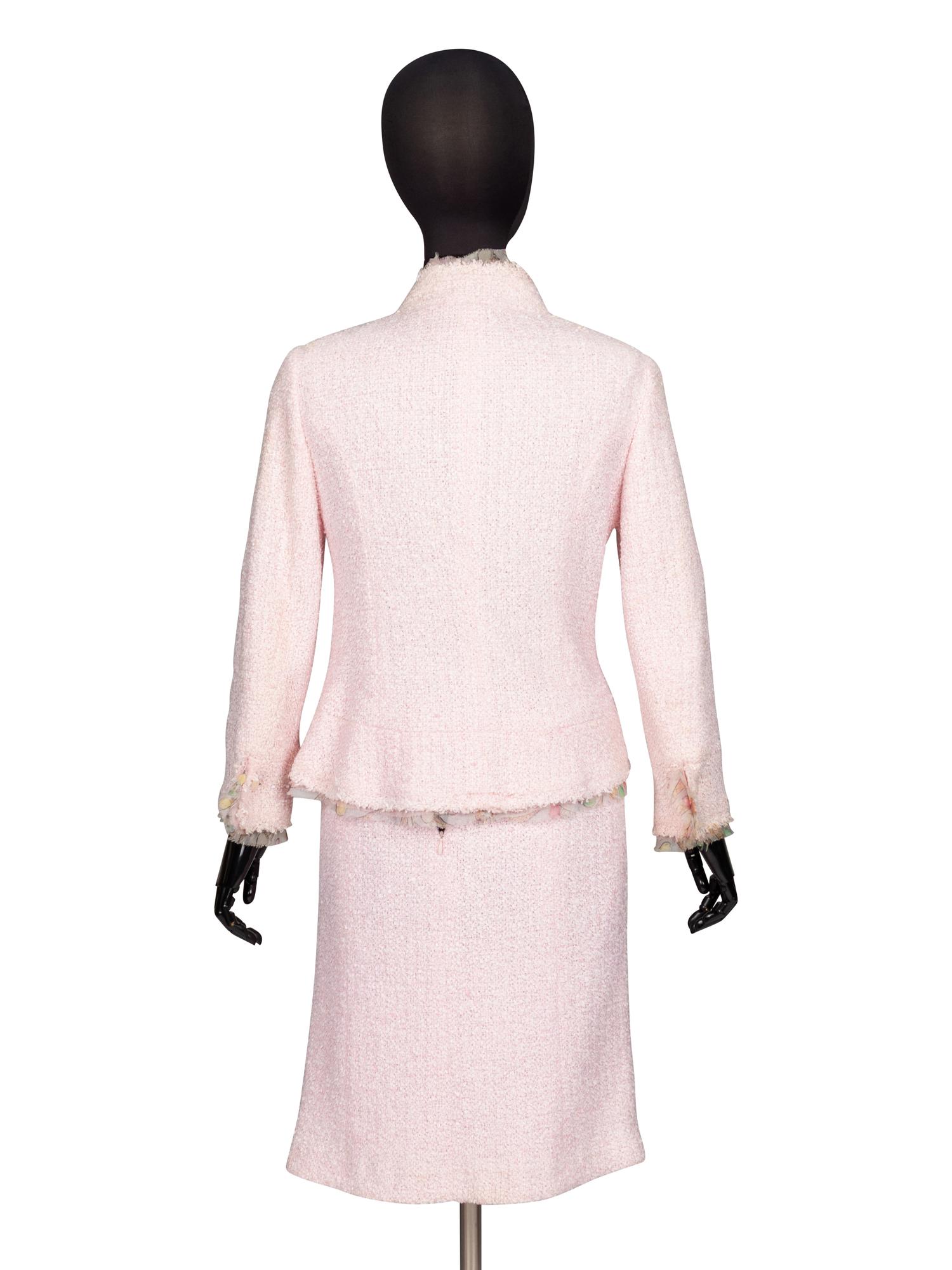 Chanel, Pink Tweed Skirt Suit