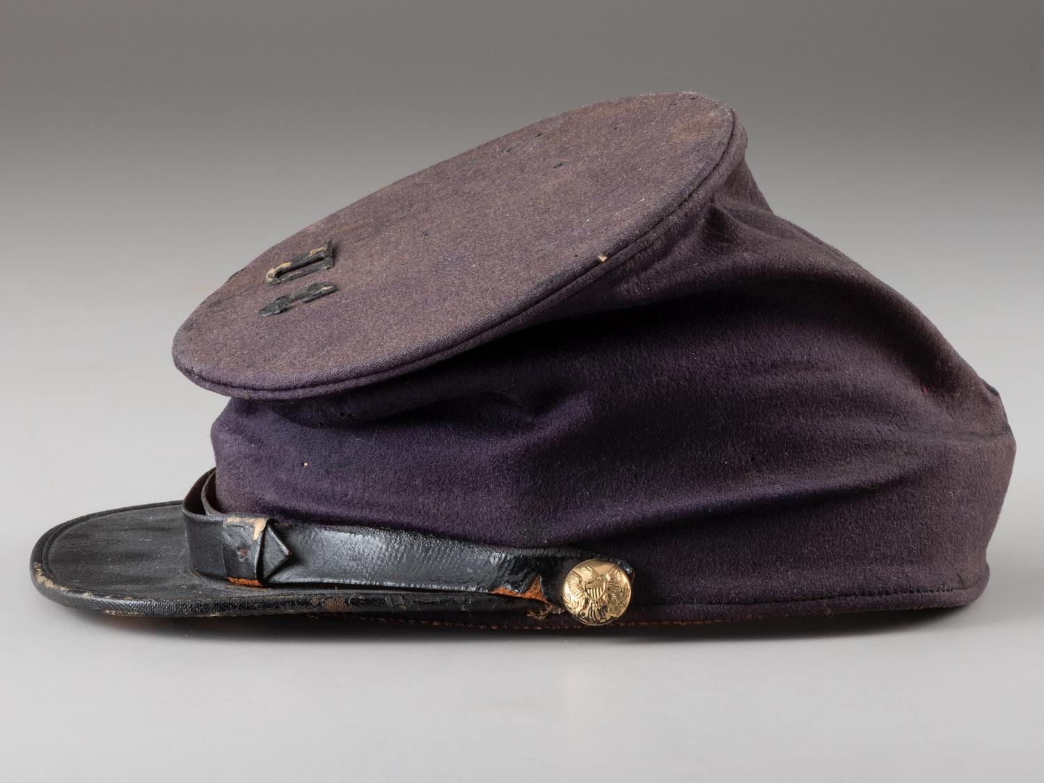 [CIVIL WAR]. Ulster County, NY forage cap with "McClellan" maker's imprint.