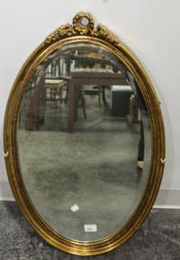 A Victorian Style Giltwood Mirror Height 31 inches. — 20TH CENTURY