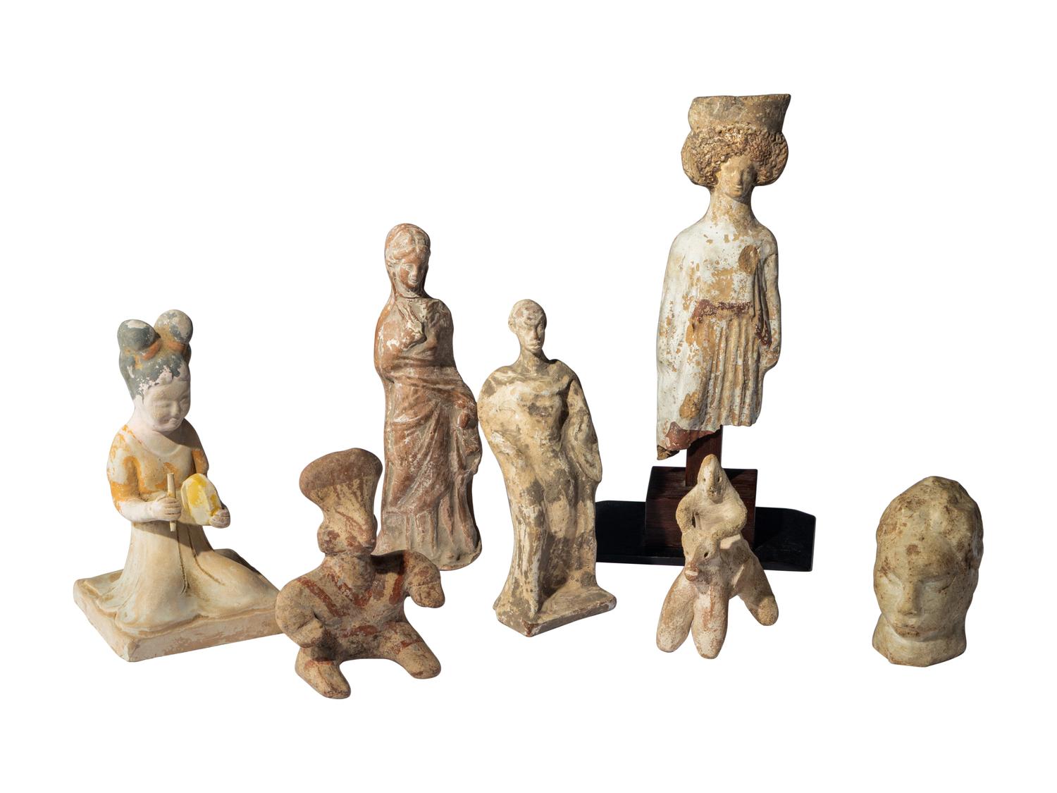 Three Greek Terracotta Figures