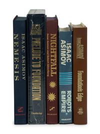ASIMOV, Isaac (1920-1992). A group of 5 FIRST EDITIONS, MOST SIGNED, comprising: