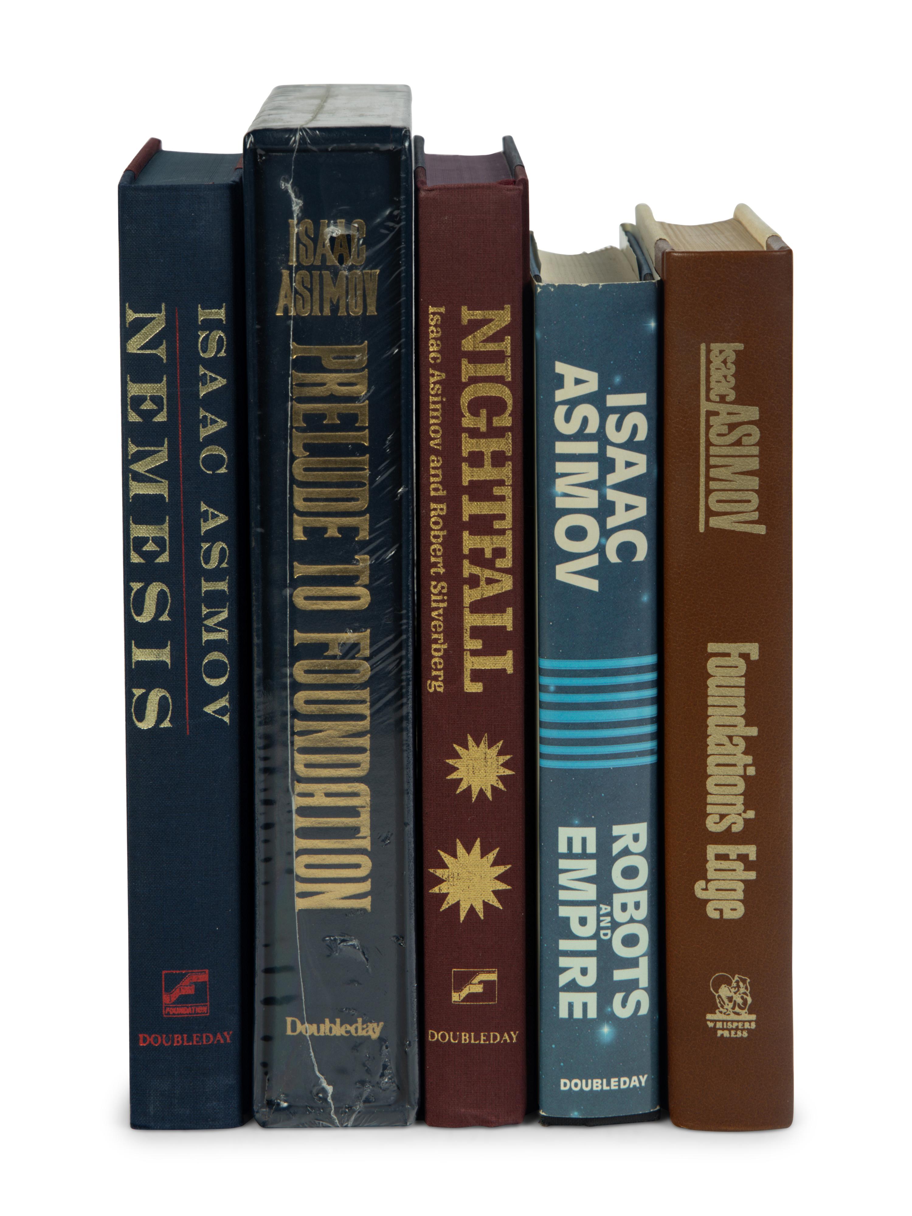 ASIMOV, Isaac (1920-1992). A group of 5 FIRST EDITIONS, MOST SIGNED, comprising: