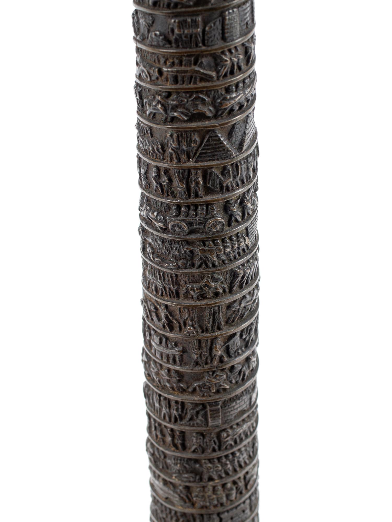 A Grand Tour Bronze Model of the Vendôme Column