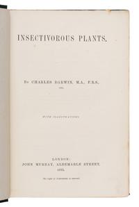 Darwin, Charles (1809-1882). Insectivorous Plants . London: John Murray, 1875.