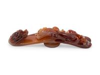 A Chinese Agate Belt Hook