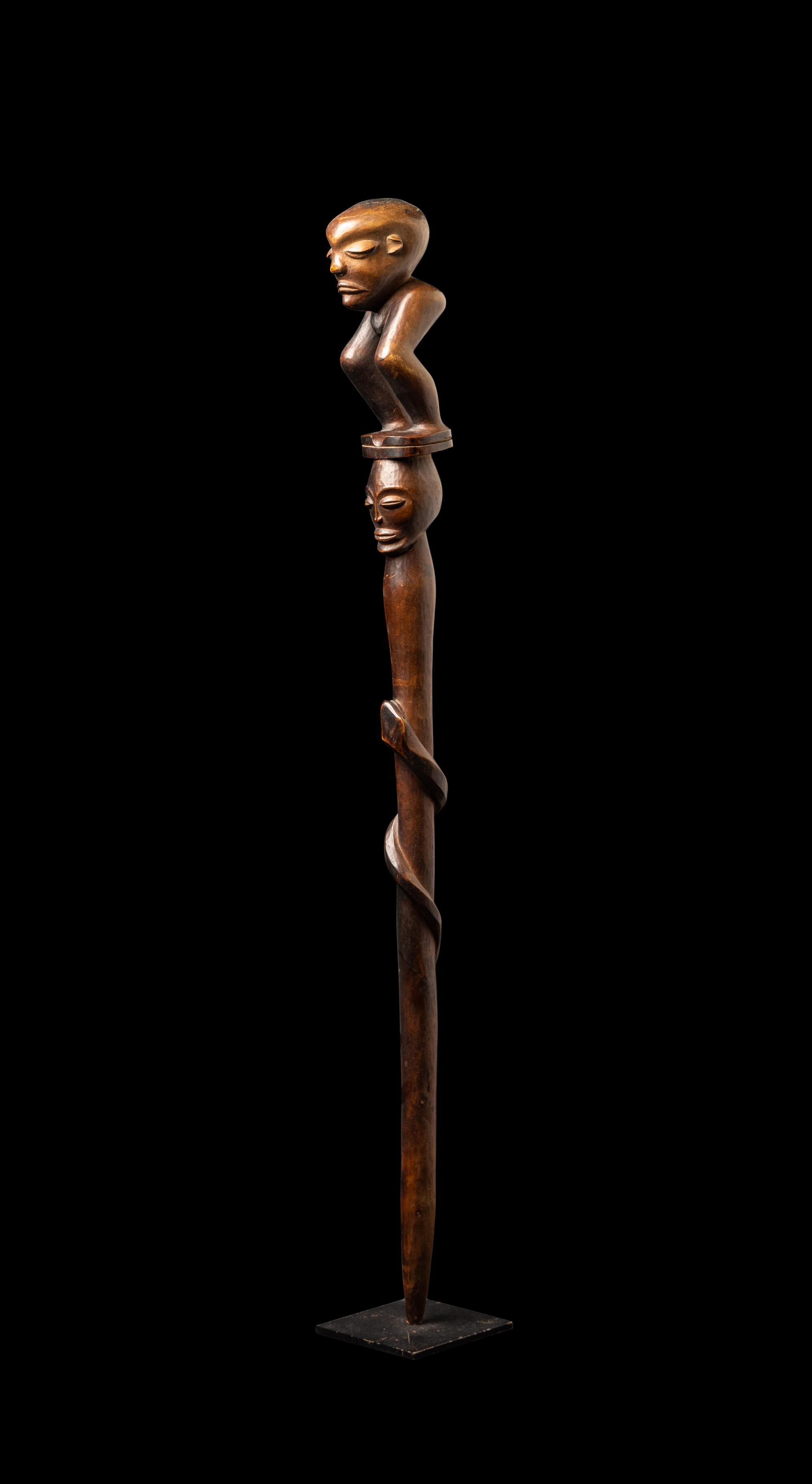 A Yoruba Wood Staff