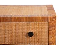 A Bielecky Brothers Rattan, Wicker and Cane-Wrapped Dresser — 20TH CENTURY