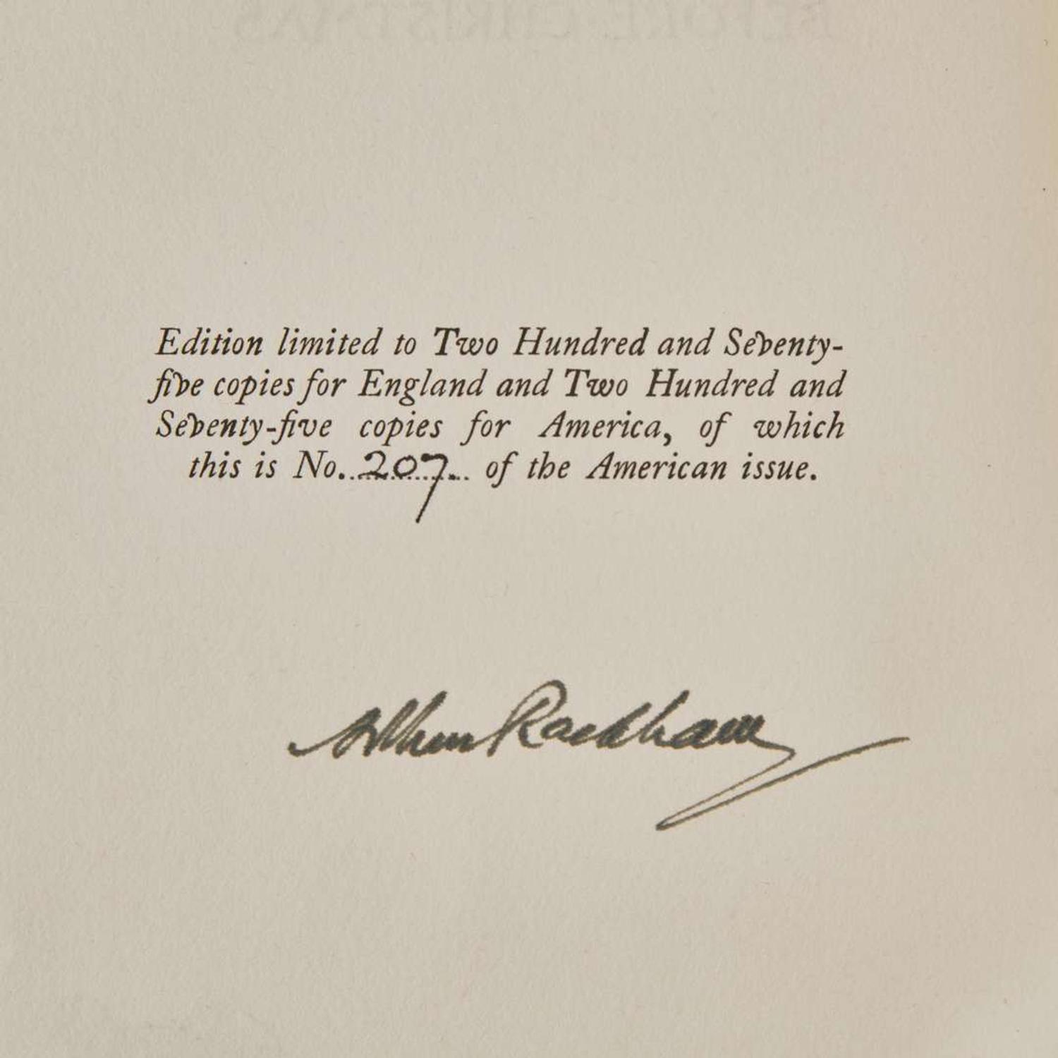 [Children's & Illustrated] [Rackham, Arthur] Moore, Clement C. The Night Before Christmas
