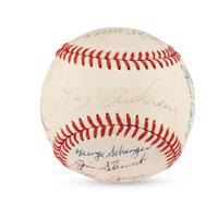 A 1970 Cincinnati Reds Team Signed Autograph Baseball