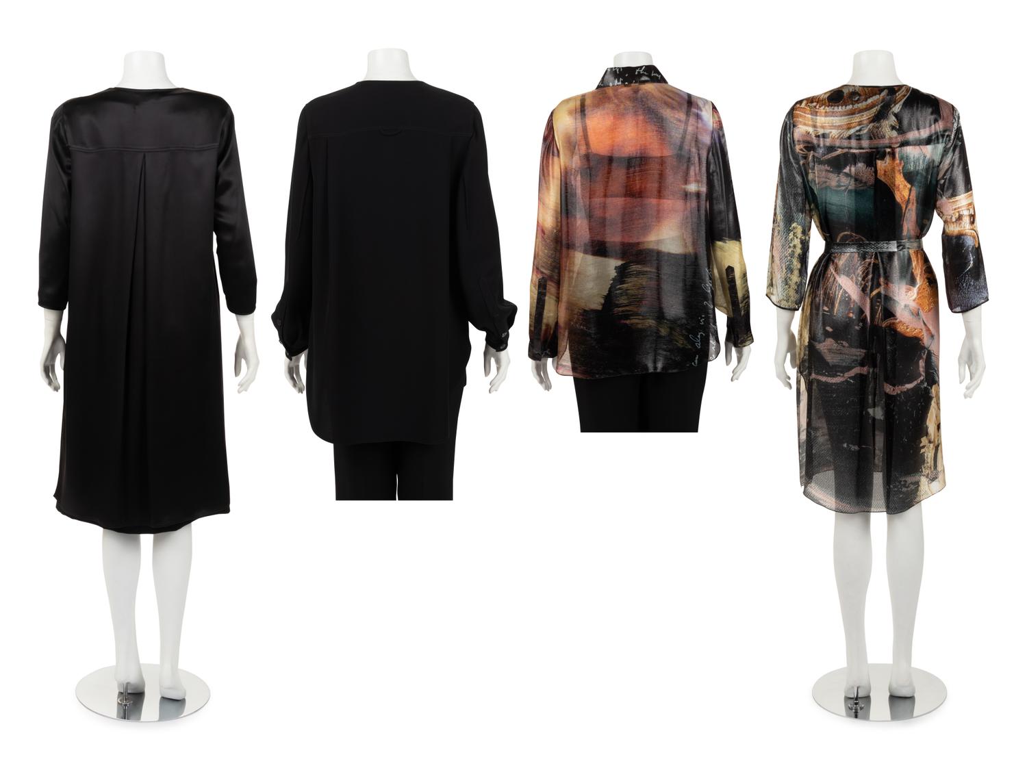 Four Ralph Rucci Silk Tops, 2018-2019