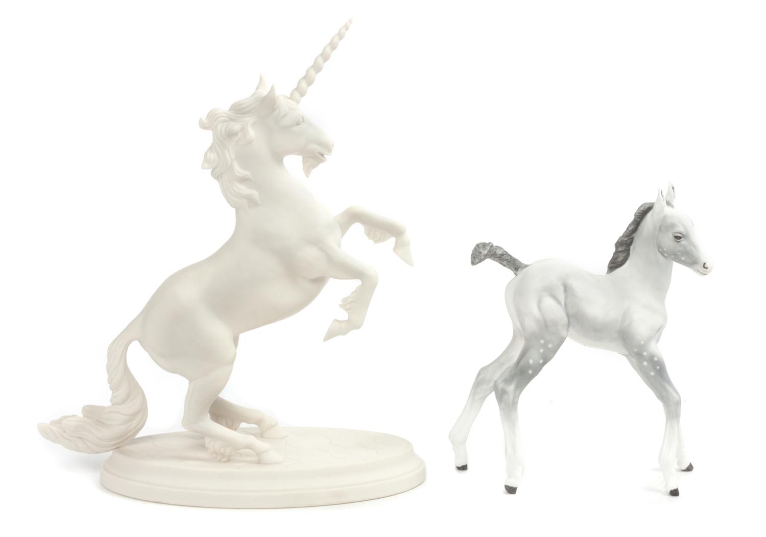 Two Boehm Bisque Figures Height of first 10 1/4 inches. — SECOND HALF 20TH CENTURY