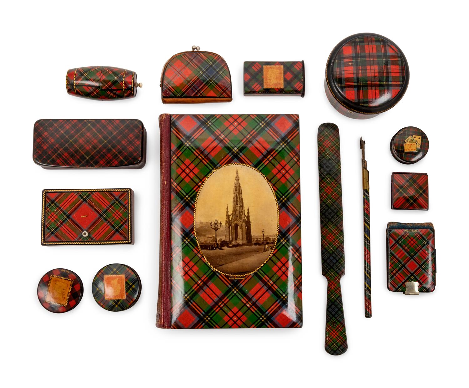 A Group of Tartanware Articles