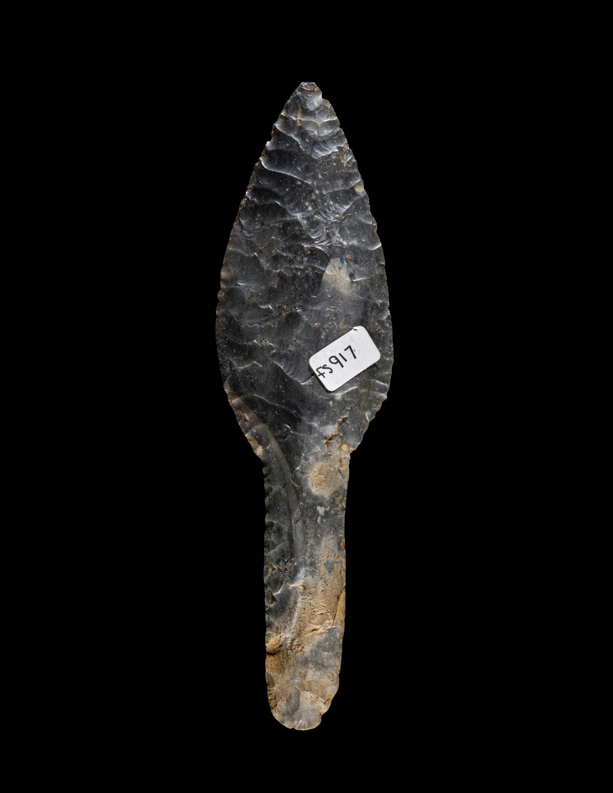 A Neolithic Flint Fishtail Dagger