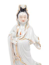 Four Chinese Famille Rose Porcelain Figures of Immortals