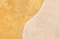 A Chinese Pale Yellow Damask Gauze Silk Robe