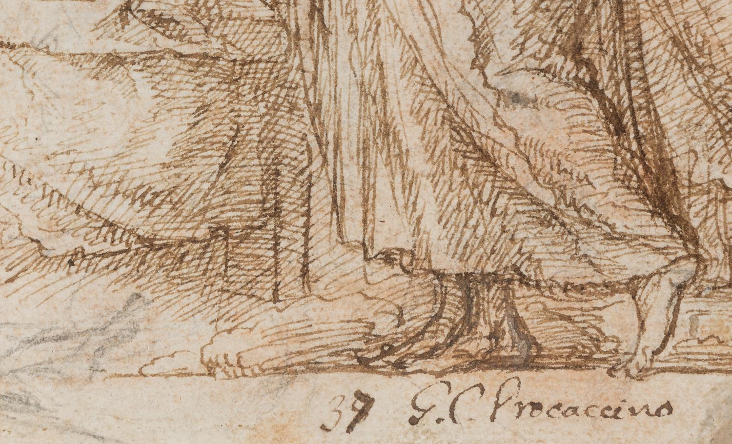 Christ Healing the Sick (a double-sided drawing)