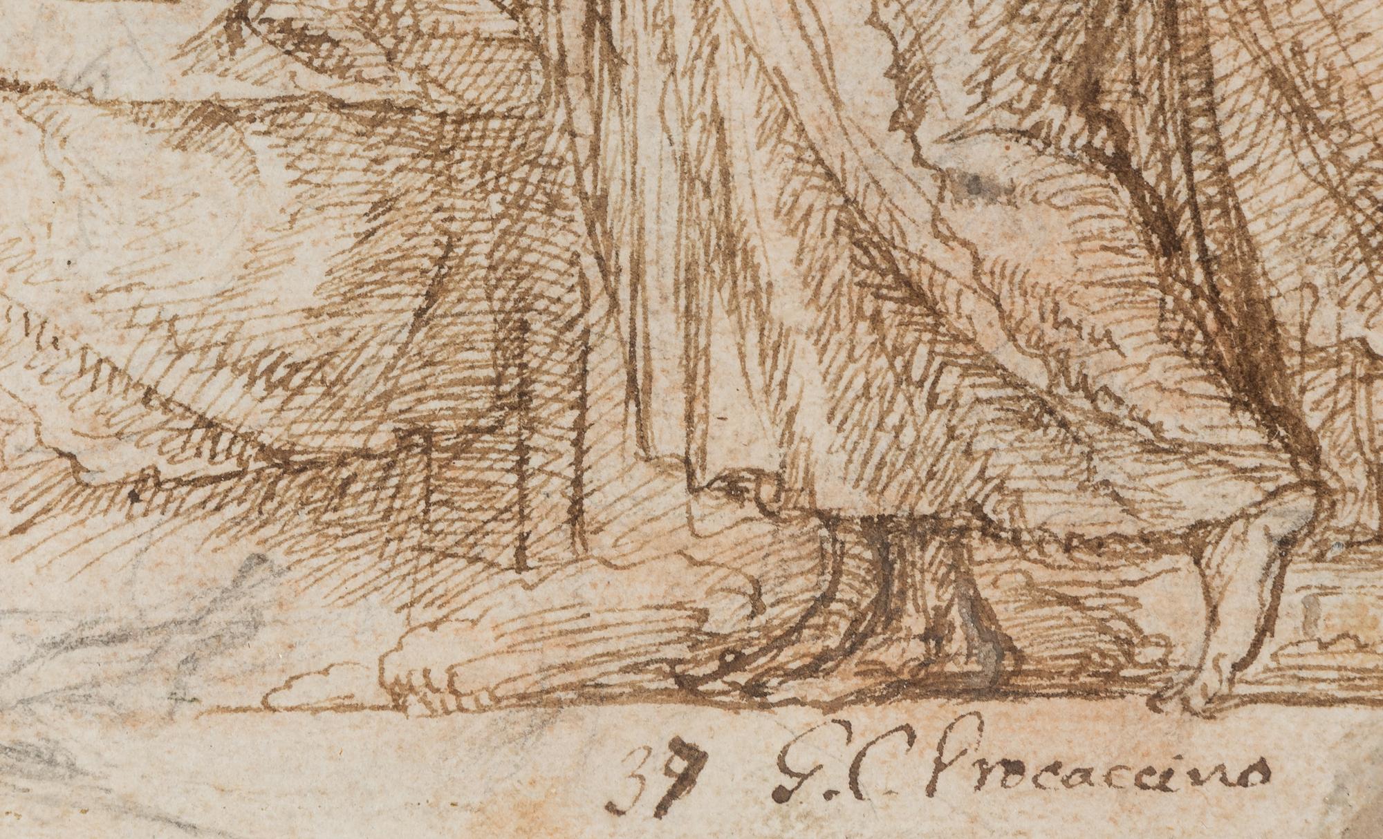 Christ Healing the Sick (a double-sided drawing)