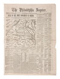 [CIVIL WAR]. 100+ issues of the Philadelphia Inquirer, New York Herald, and New York Tribune.
