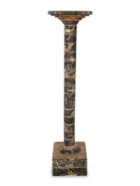 A Continental Bi-Color Marble Pedestal