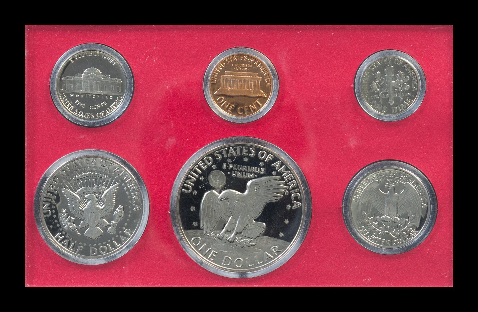 A Group of Seven United States Five-Coin Proof Sets