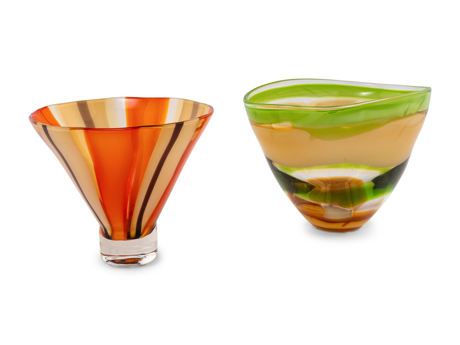 Two Contemporary Waterford Glass Vases